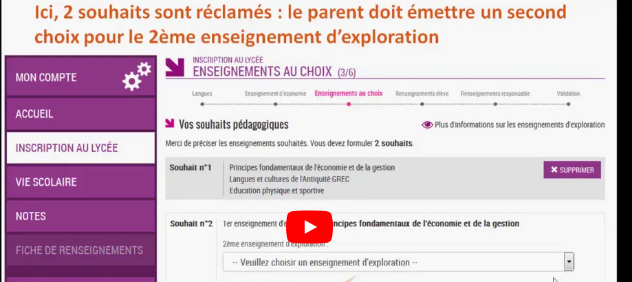 téléinscription tutoriel