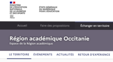 Carte Région académique Occitanie