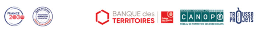 Logos France 2023, Banque des territoires, Canopé