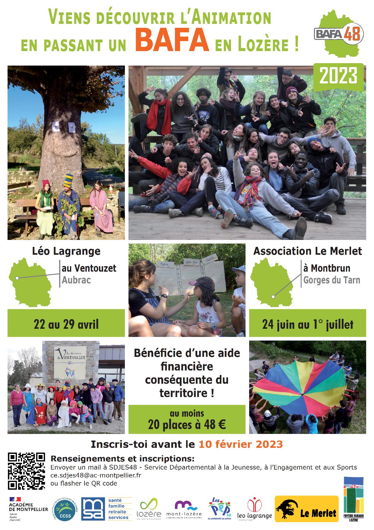 Affiche BAFA 48 - 2023