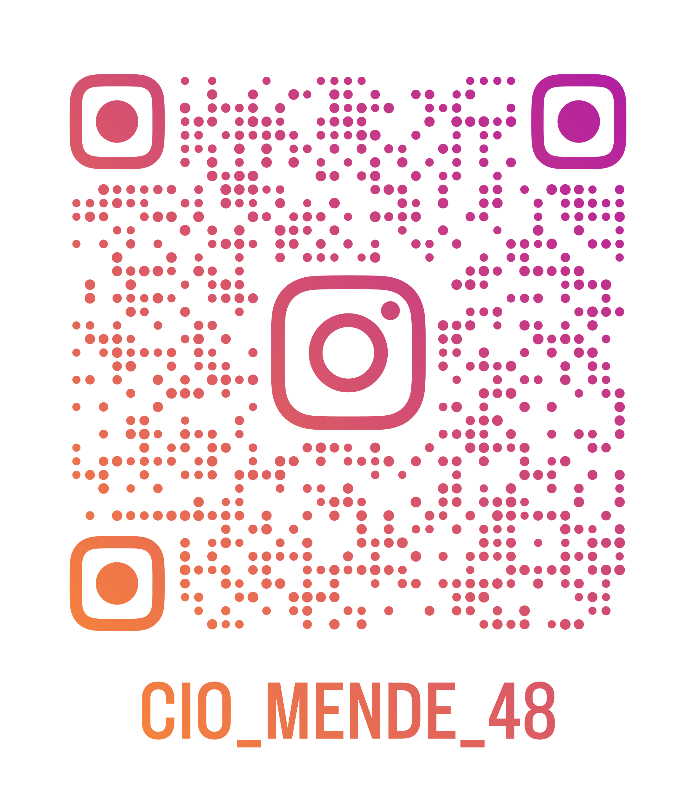 QR Code Instagram CIO Mende