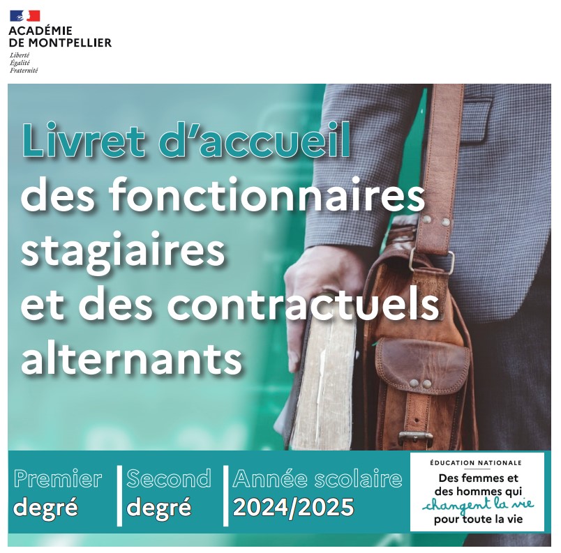 Couverture livret d'accueil des fonctionnaires stagiaires et des contractuels alternants
