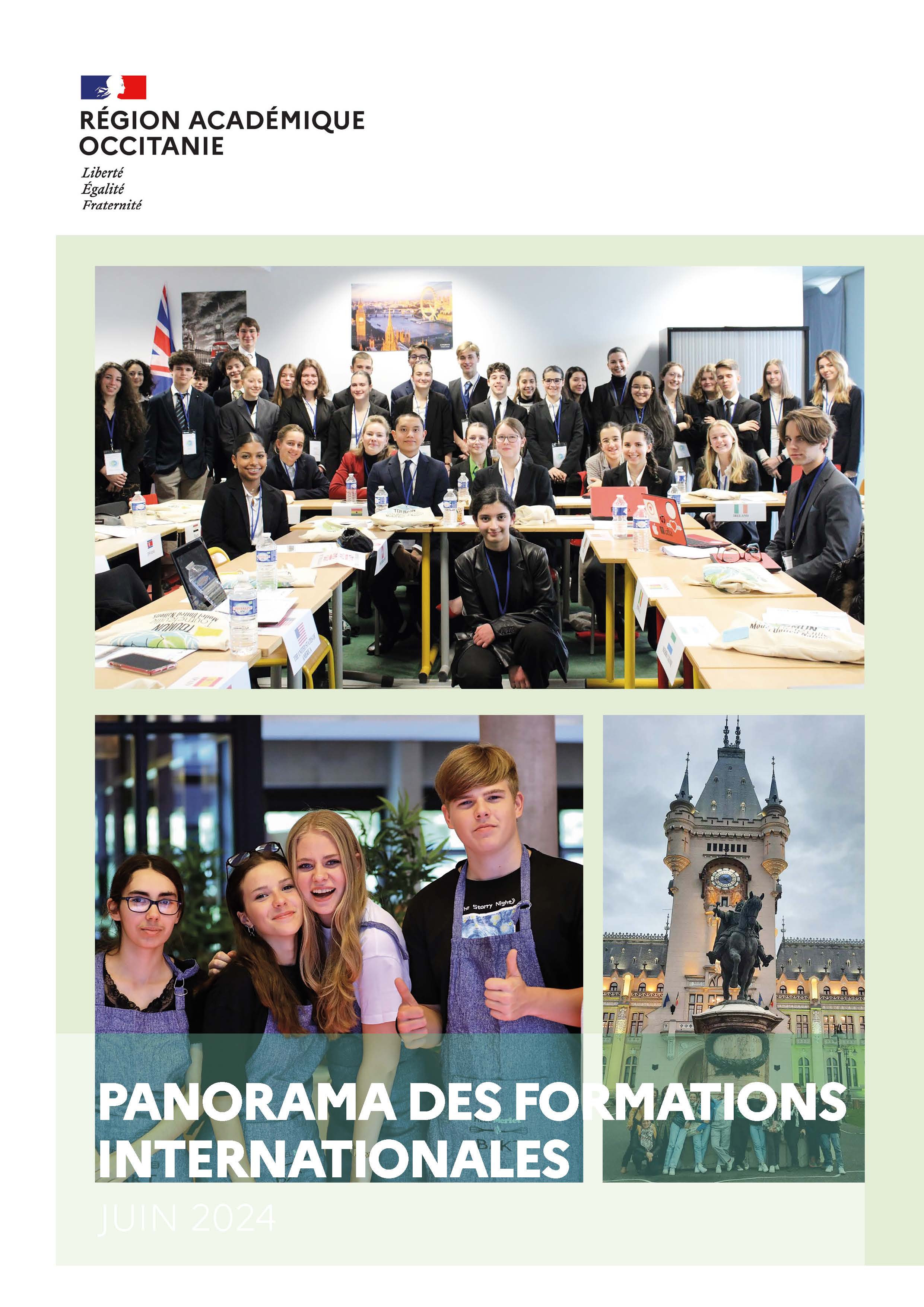 Couverture brochure sur les formations internationales