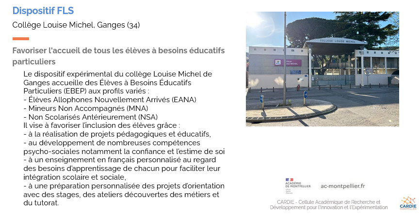 Extrait du Cahier de l'innovation accompagné 2025