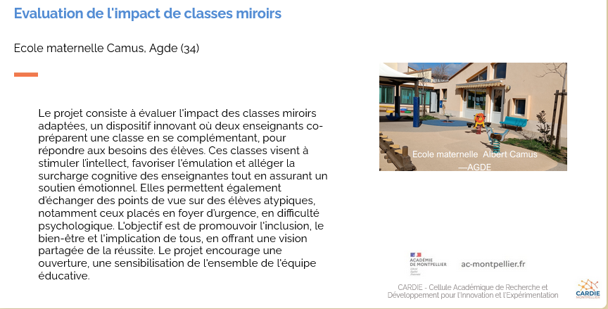 CARDIE MAI 2025 100 mots Ecole CAMUS Agde