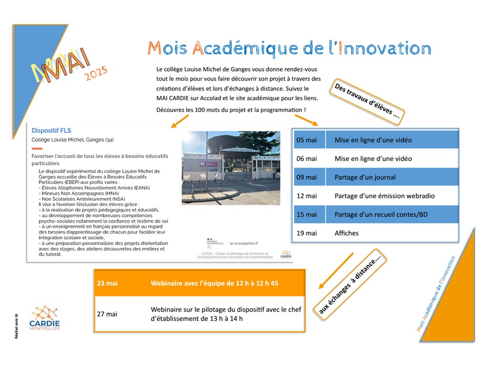 CARDIE MAI 2025 PRogramme Dispositif FLS GANGES