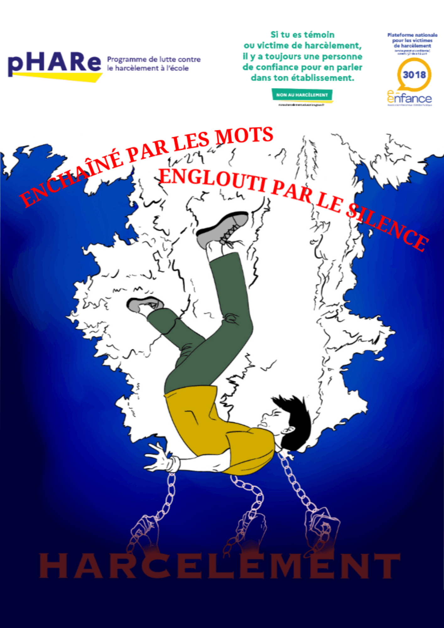 Enchaîné par les mots, englouti par le silence.