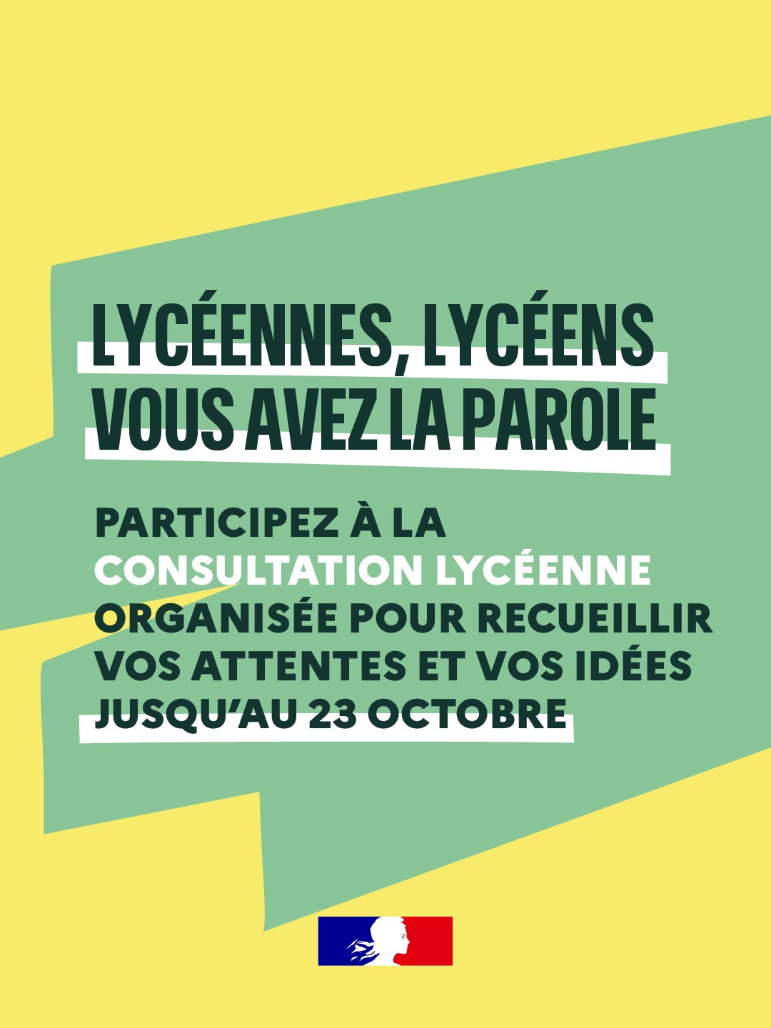 Lycéennes, lycéens vous avez la parole
