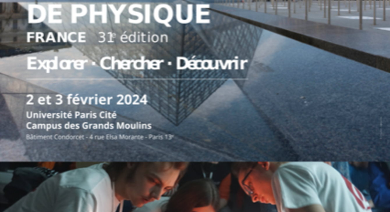 Ouverture du 31ème concours des Olympiades de Physique France