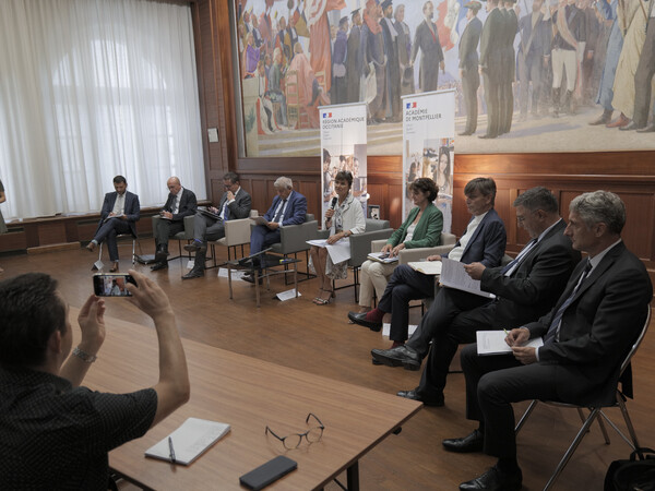 Conférence de presse rentrée 2022 rectrice et DASEN