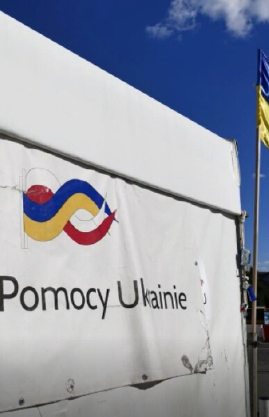 tente association réfugiés ukrainiens en Pologne
