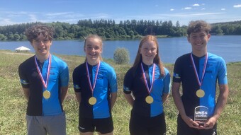 Photo équipe VTT championne de France HBourrillon