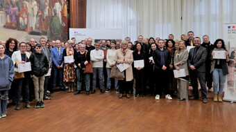 photo de groupe des lauréats du label égalité filles-garçons