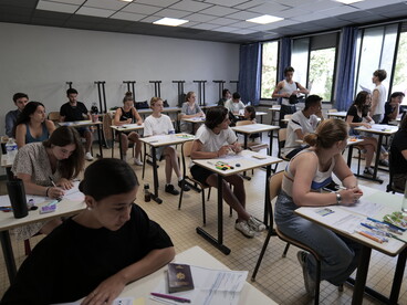 Elèves en examens