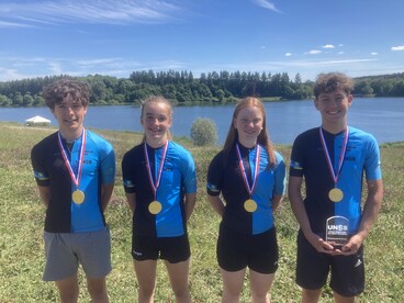 Photo équipe VTT championne de France HBourrillon